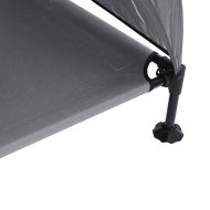 Вдигната кучешка легло Светлосиво 127 x 81 x 108 см