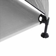 Вдигната кучешка легло Сребристо сиво 127 x 81 x 108 см