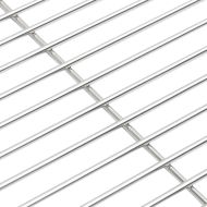 Скара за барбекю Сребрист 43 x 43 см Неръждаема стомана