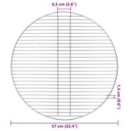 Скара за барбекю Сребрист 57 x 57 см Неръждаема стомана