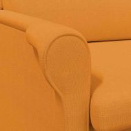 фотьойл Тъмножълто 76 x 94 x 102 см текстил