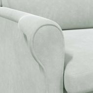 фотьойл Светлосиво 76 x 94 x 102 см Кадифе