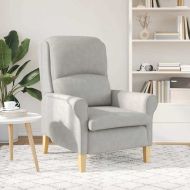 фотьойл Светлосиво 76 x 94 x 102 см Микрофибър