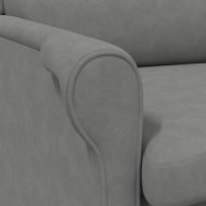 фотьойл Тъмносив 76 x 94 x 102 см Микрофибър