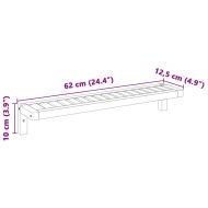 Стенно висящо рафтче Бежово 62 x 10 x 12.5 см