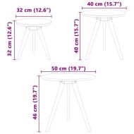Масичка за кафе Кафяво 50 x 50 x 46 см