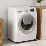 Основа за пералня 2 pcs Черно 72 x 5 x 4.5 см Стомана