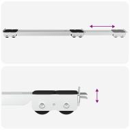 Основа за пералня 2 pcs Сребрист 72 x 5 x 4.5 см Стомана