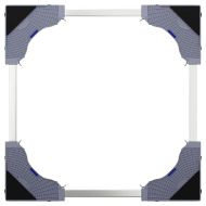 Основа за пералня Сив 67 x 67 x 21.5 см Метал