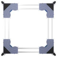 Основа за пералня Сив 67 x 67 x 12 см Метал