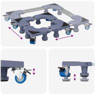 Основа за пералня Сив 67 x 67 x 12 см Метал