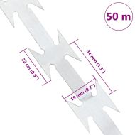 Остър тел Сребрист 5000 x 1.9 см Поцинкована стомана