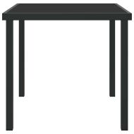 Градинска маса Черно 80 x 80 x 73 см Масивна тикова дървесина