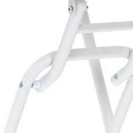 Градинска маса Бяло 50 x 50 x 72 cm Стомана