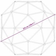 Дъга за катерене Синьо Стомана