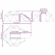Дъга за катерене Синьо Стомана