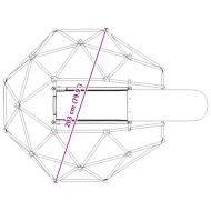 Дъга за катерене Синьо Стомана