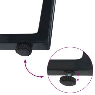 Шезлонги с маса 2-човек 3 pcs Черен и антрацит 197 x 54 x 86 см