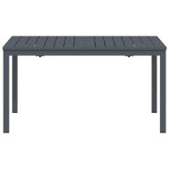 Разтеглена маса Антрацит 180 x 80 x 76 см Стомана