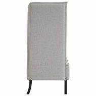 Диван с висока облегалка Облачно сиво 109 x 56 x 121 см текстил