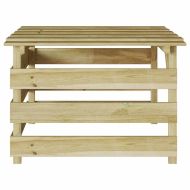 Гараж за роботизирана косачка Кафяво 84 х 80 х 56 см