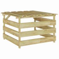 Гараж за роботизирана косачка Кафяво 84 х 80 х 56 см