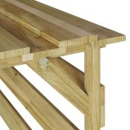 Гараж за роботизирана косачка Кафяво 84 х 80 х 56 см