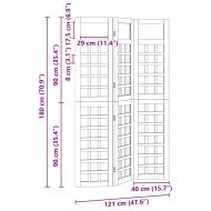 Скрин за уединение на открито Кафяво 120 x 180 cm