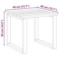 Таблица за шезлонг 3 pcs Кафяво 50.5 x 50 x 46 см