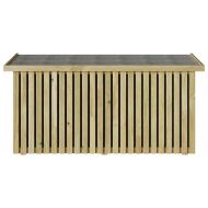 Кутия за съхранение в градината Кафяво 119 x 44 x 58.5 см