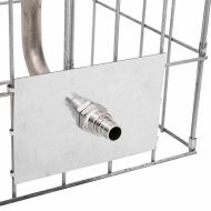 Габиони стълб Сребрист 25 x 25 x 50 cm Неръждаема стомана