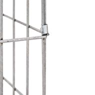 Габиони стълб Сребрист 25 x 25 x 50 cm Неръждаема стомана