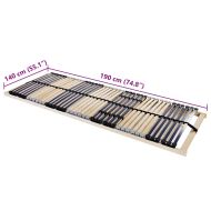 Ламелна подматрачна рамка Кафяво 140 x 190 cm