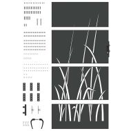 Градинска врата Черно 85 x 200 cm Прахово покритие стомана