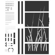 Градинска врата Черно 100 x 175 cm Прахово покритие стомана