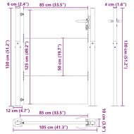 Градинска врата 100 x 125 cm