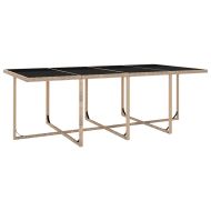 Градински комплект с възглавници, 13 части, бежов полиратан