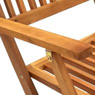 Градински трапезен комплект, сгъваем, 7 части, акация масив