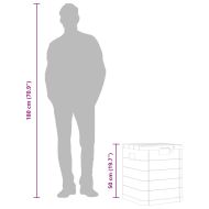 Градинска кутия за съхранение, 90 л, антрацит