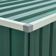 Градински сандък за съхранение, зелен, 171x99x93 см