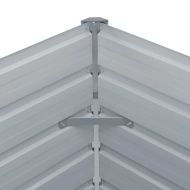 Повдигната леха, 160x80x45 см, поцинкована стомана, антрацит