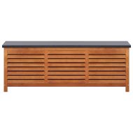 Градински сандък за съхранение, 150x50x55 см, евкалипт масив