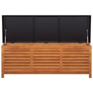 Градински сандък за съхранение, 150x50x55 см, евкалипт масив