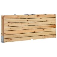 Сгъваема къмпинг маса с 4 седалки, стомана, алуминий