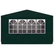 Професионална парти шатра със стени 4х4 м зелена 90 г/м²