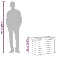 Градински сандък за съхранение, антрацит, 78x44x55 см