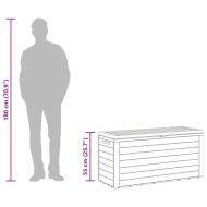 Градински сандък за съхранение, антрацит, 116x44x55 см