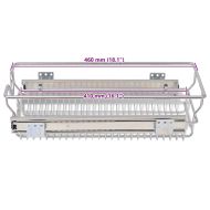 Плъзгащи се телени кошници, 2 бр, сребристи, 300 мм