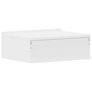 Нощно шкафче със стенен монтаж, бяло, 40x30x15 см