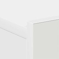 Нощни шкафчета за стена, 2 бр, бели, 40x30x15см инженерно дърво